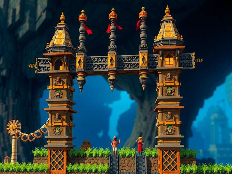 Temple Run Modded Minecraft gameplay screenshot