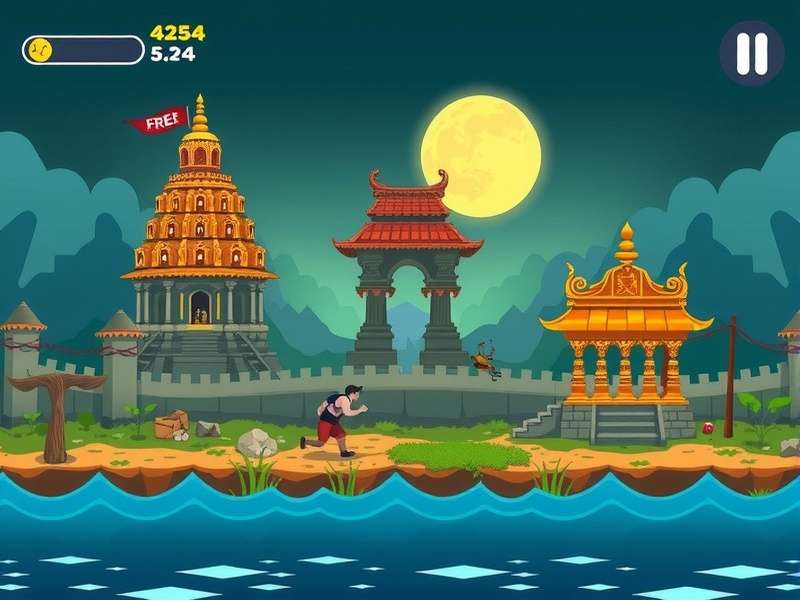 Temple Run 0ZX गेमप्ले स्क्रीनशॉट