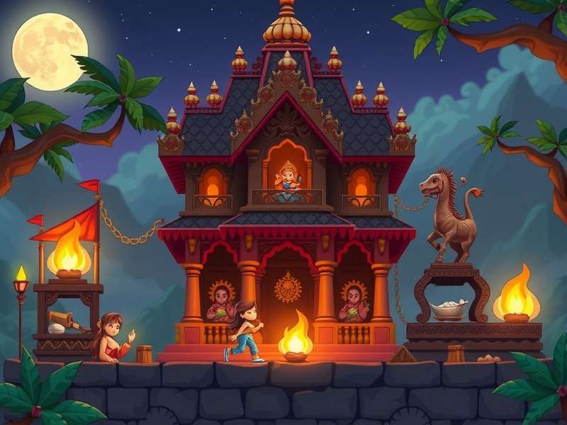 Temple Run Little Gamer gameplay screenshot