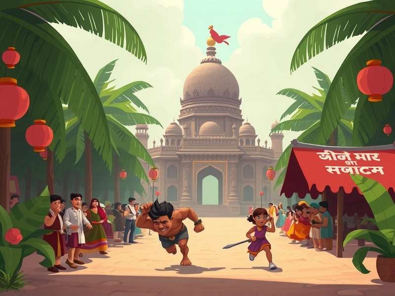 टेम्पल रन सीनरी कार्टून आर्ट