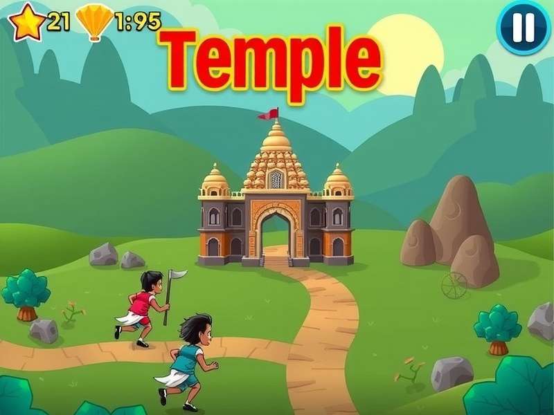 Temple Run Math Playground gameplay screenshot