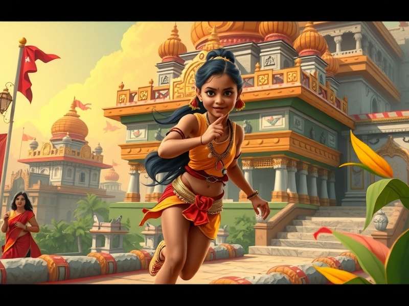 Temple Run Girl Character Gameplay