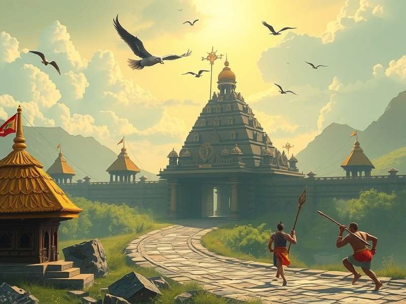 Temple Run Mane Kingdom गेमप्ले स्क्रीनशॉट