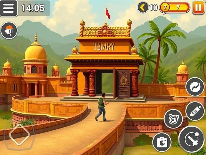 Temple Run Game Player in action