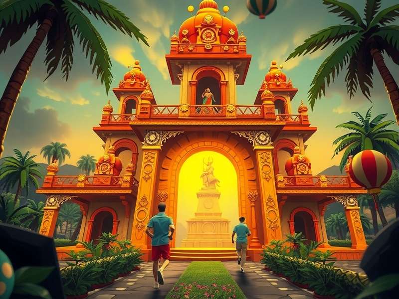 टेम्पल रन 2010s थीम गेमप्ले