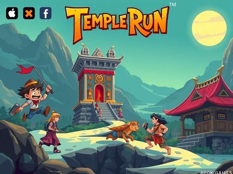 Poki Games Temple Run gameplay screenshot