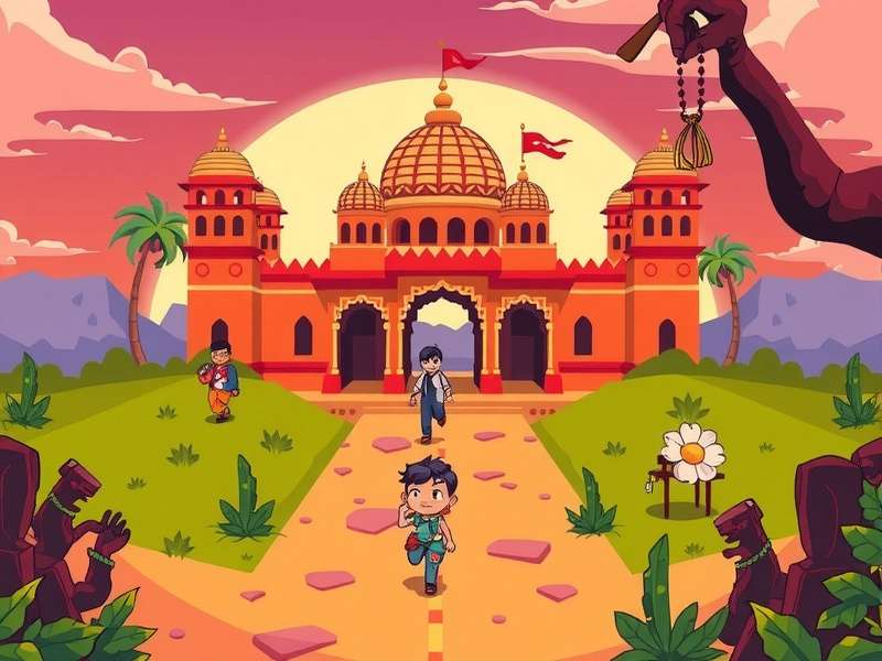 Temple Run 90s Country Bands gameplay screenshot