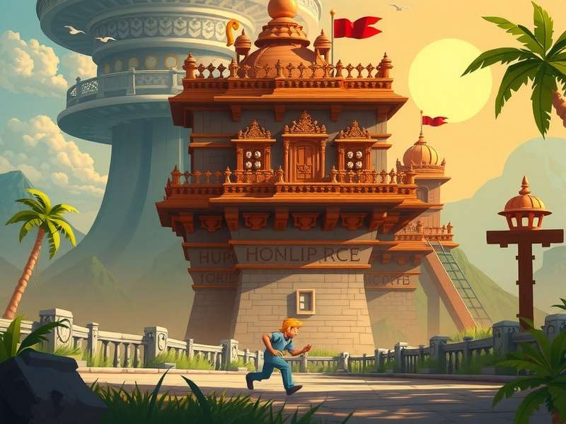 Temple Run Game Mixing - टेम्पल रन गेम मिक्सिंग