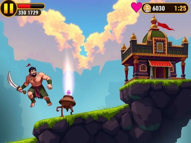 Temple Run iPad gameplay screenshot