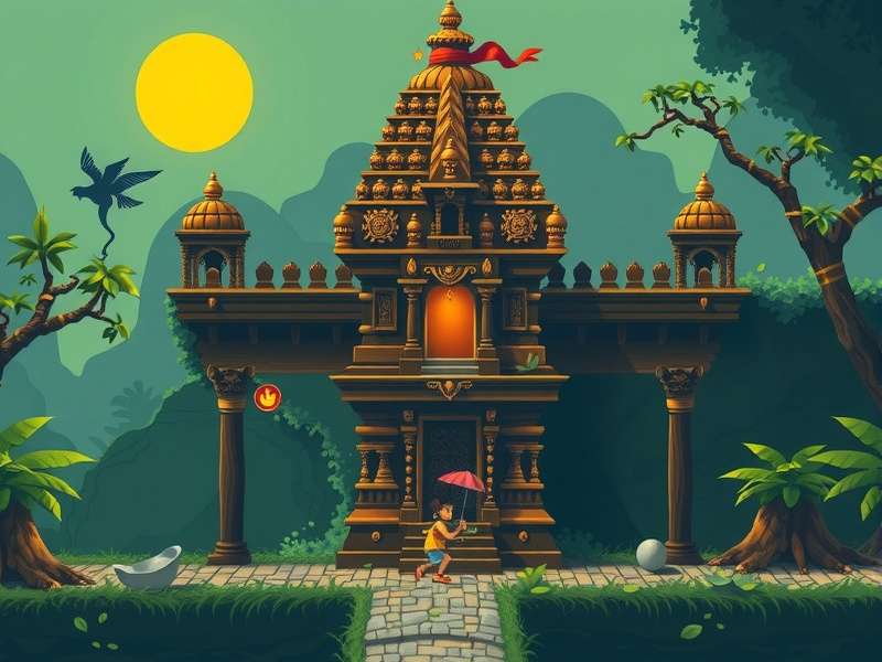 Temple Run 256x256 Grid गेमप्ले