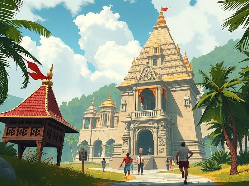 Temple Run Holiday Game Screenshot