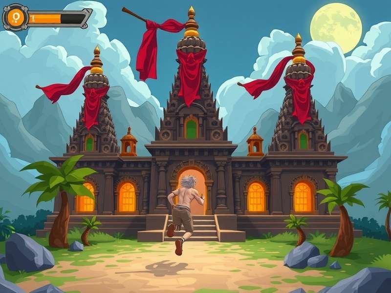 Advanced Temple Run strategies showing power-up usage