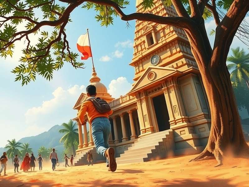 Temple Run for School gameplay screenshot