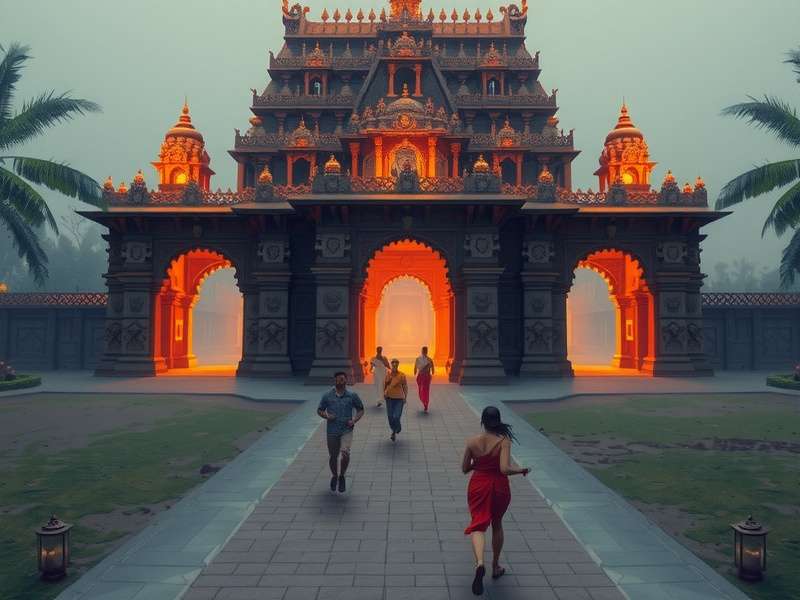 Temple Run गेम का संगीत दृश्य