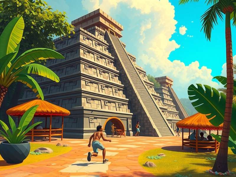 Temple Run 25000 Mexican गेमप्ले स्क्रीनशॉट