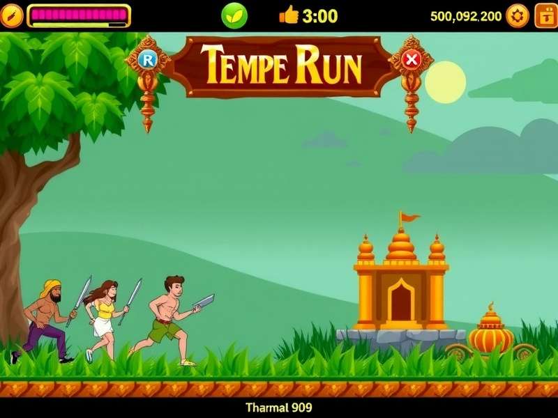 Temple Run Classic 90s गेमप्ले स्क्रीनशॉट