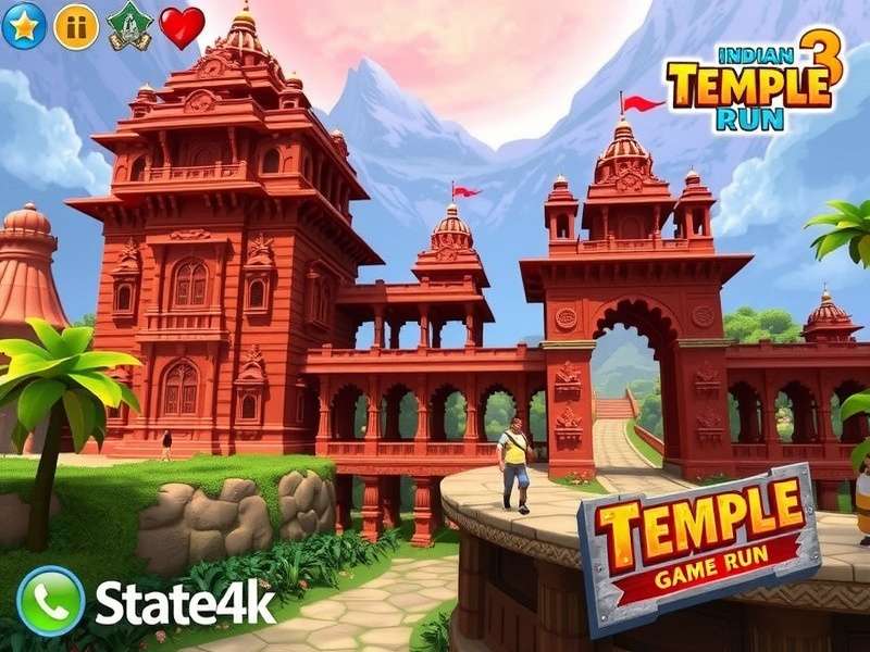 Temple Run 3D Online Gameplay Screenshot