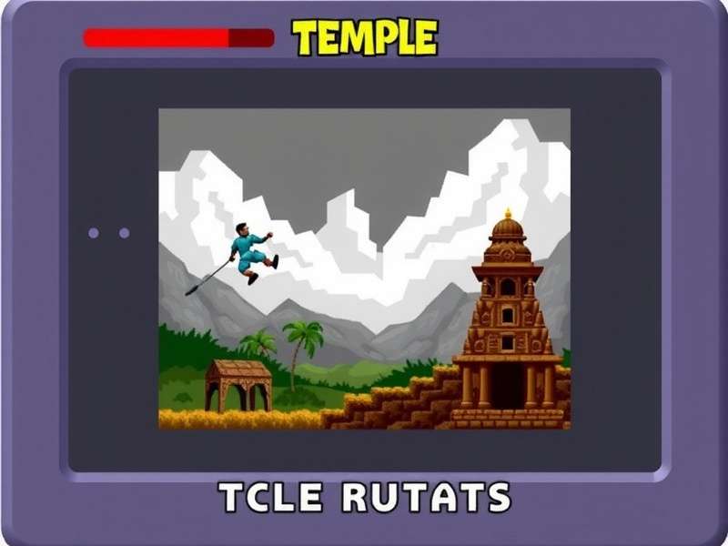 Temple Run Gameboy Emulator Screenshot
