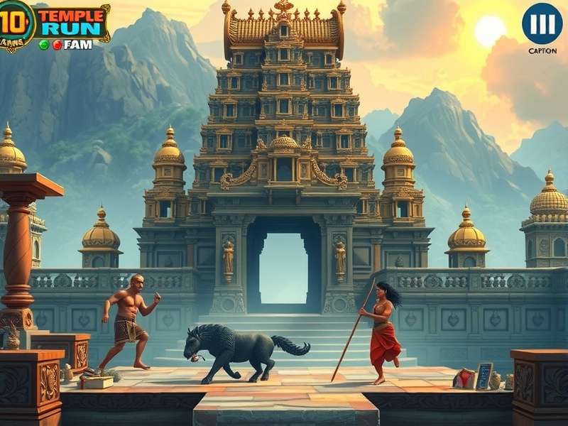 टेम्पल रन गेम का स्क्रीनशॉट