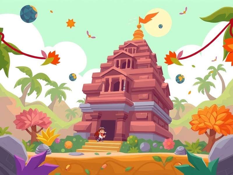 Poki Temple Run 1 गेमप्ले स्क्रीनशॉट