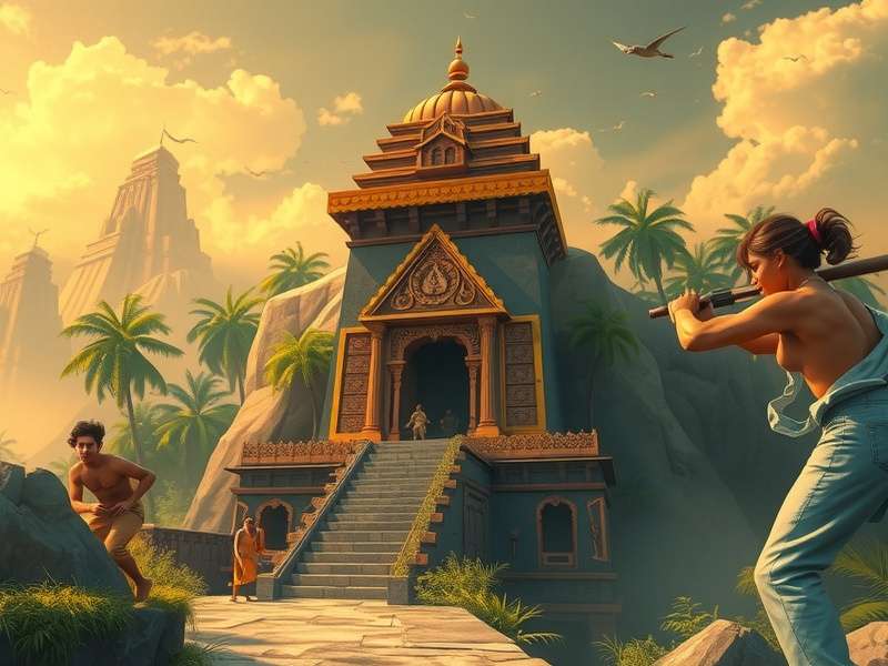 Temple Run iOS 3rd गेमप्ले स्क्रीनशॉट