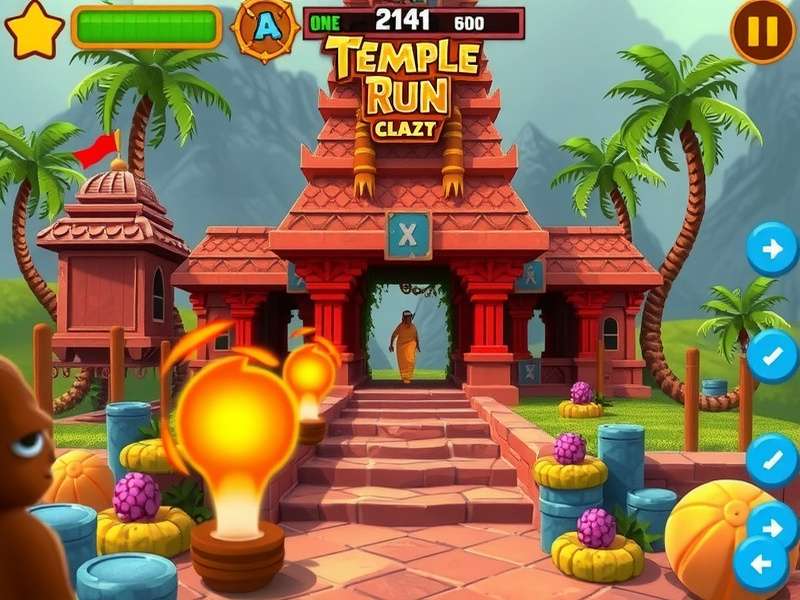 Temple Run Crazy Game gameplay screenshot