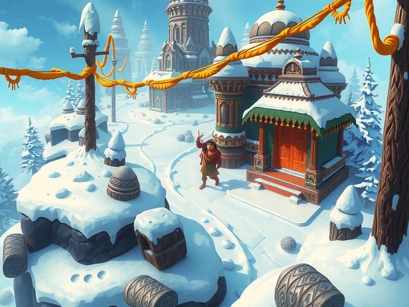 Temple Run Oz Snow Gameplay Screenshot