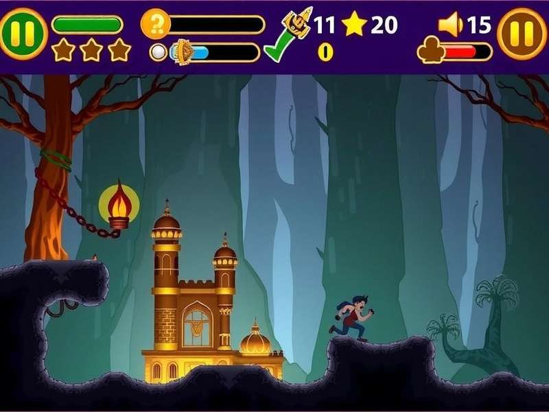 Temple Run Game Main Character Running