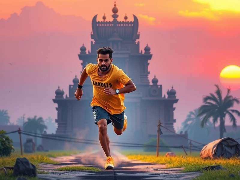 Temple Run Guy Running Gameplay
