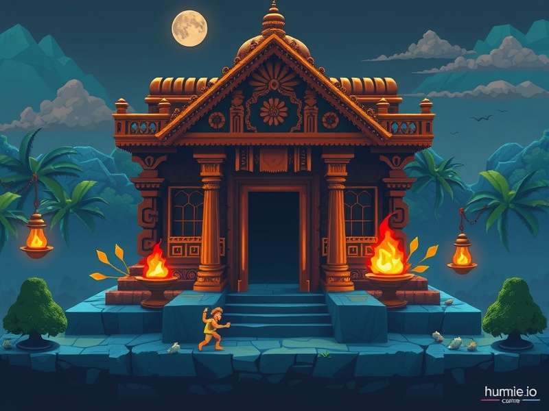 Temple Run IO Unblocked गेमप्ले स्क्रीनशॉट