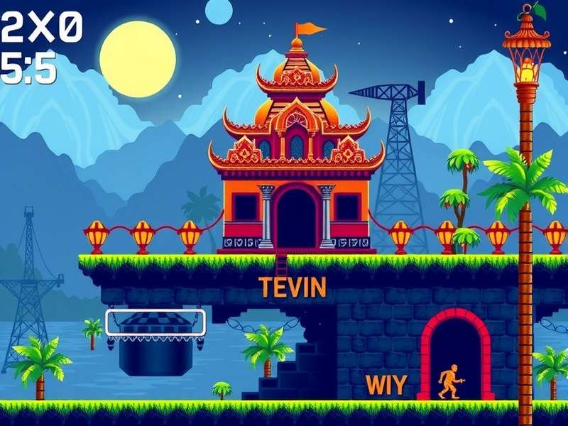 Temple Run Gameboy Speedometer इंटरफेस