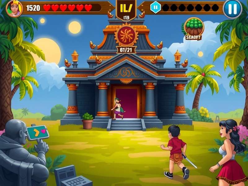 Temple Run Game Mixed gameplay screenshot
