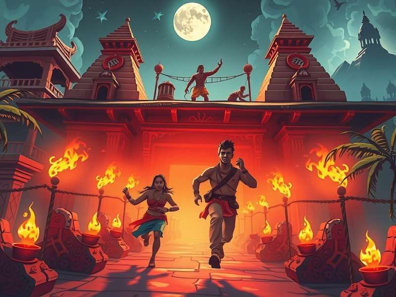 Temple Run Three 3 गेमप्ले स्क्रीनशॉट