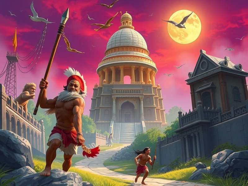 Temple Run Barry Bones gameplay screenshot