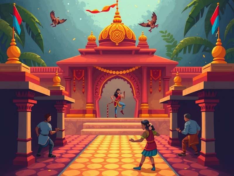 Temple Run गेम का संगीत और डांस दृश्य