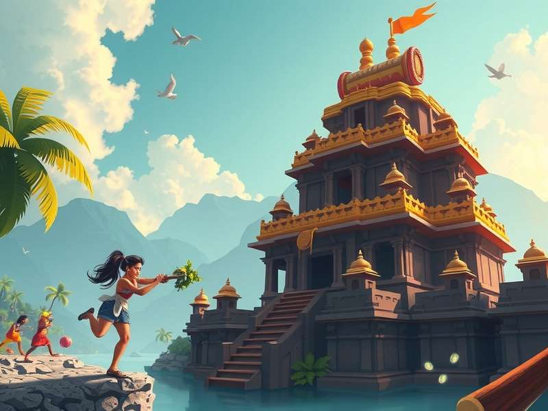 Temple Run Game Watergirl gameplay screenshot