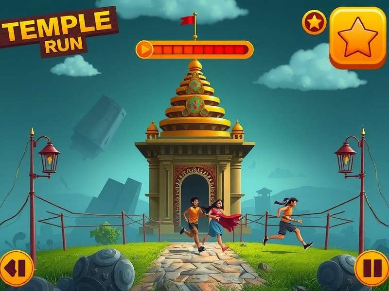 Temple Run Level 1 gameplay screenshot