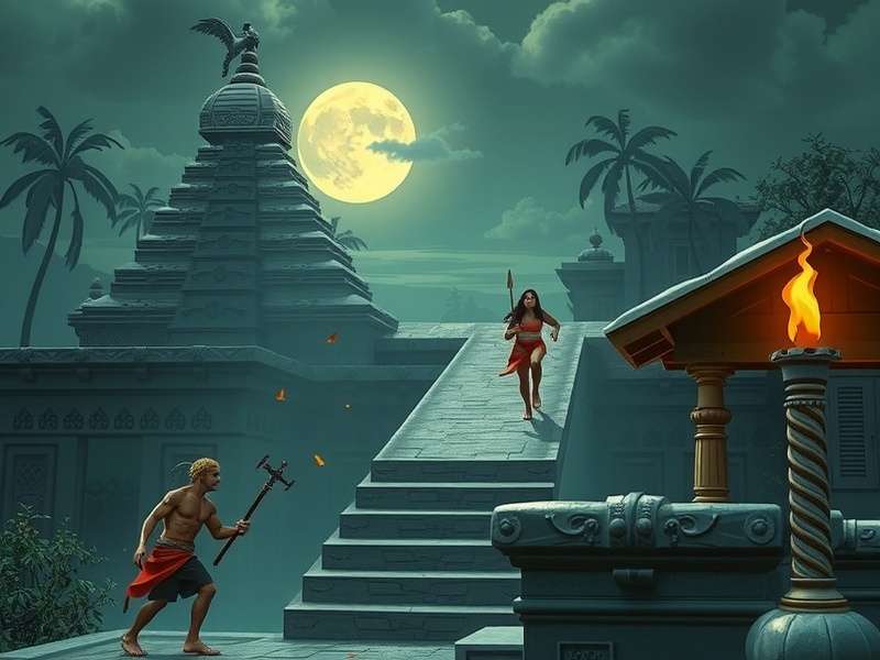 Temple Run 2x4 Gameplay Screenshot