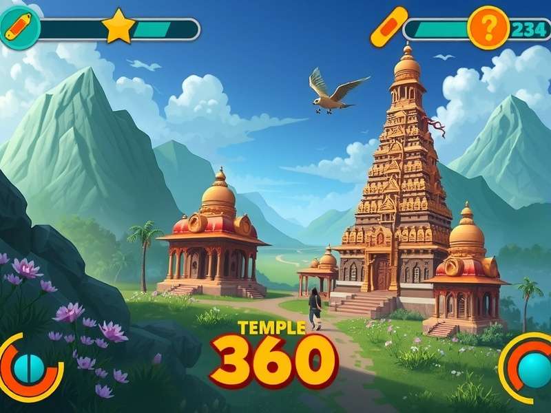 Temple Run Game 360 gameplay screenshot