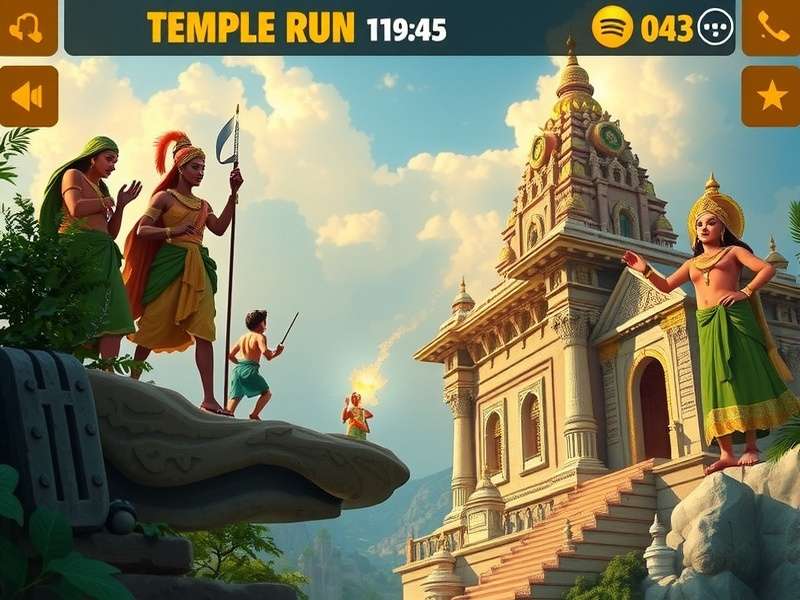 Temple Run Gameplay Screenshot