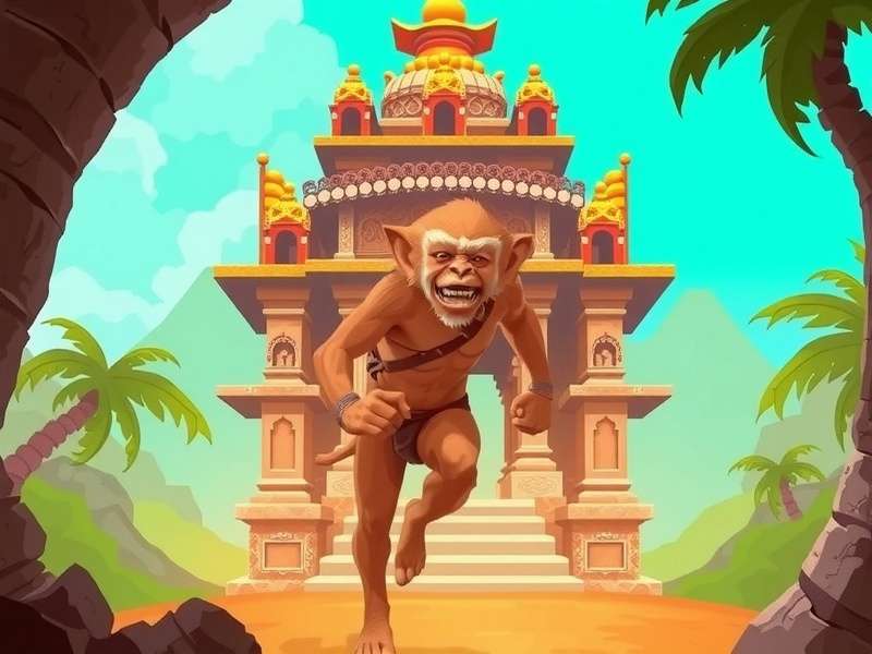 Temple Run Macaco Dedo गेमप्ले स्क्रीनशॉट