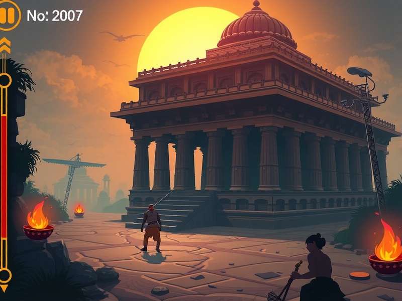 Temple Run Game Main Character Running