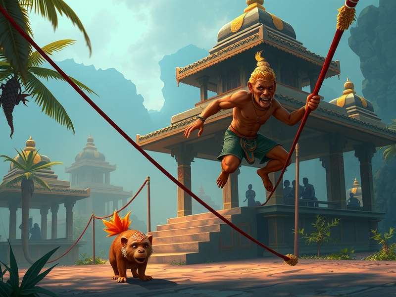 Temple Run Macaco Spicy गेमप्ले स्क्रीनशॉट