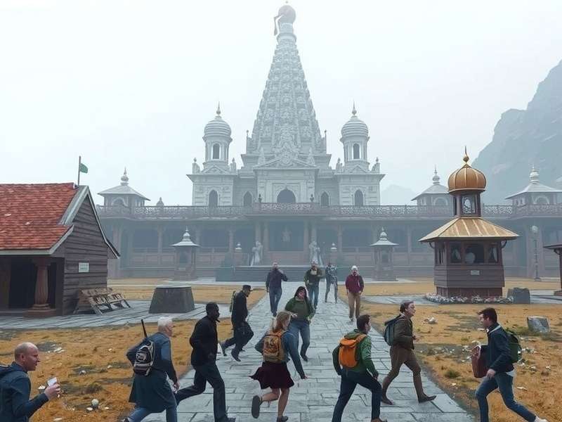 Temple Run Iceland गेमप्ले स्क्रीनशॉट