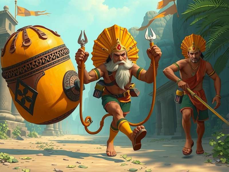 Temple Run Air Compressor in action