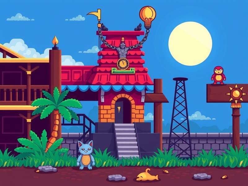 Temple Run Gameboy Colors gameplay screenshot