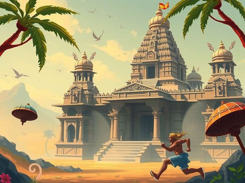 टेम्पल रन गेम का टेम्पलेट