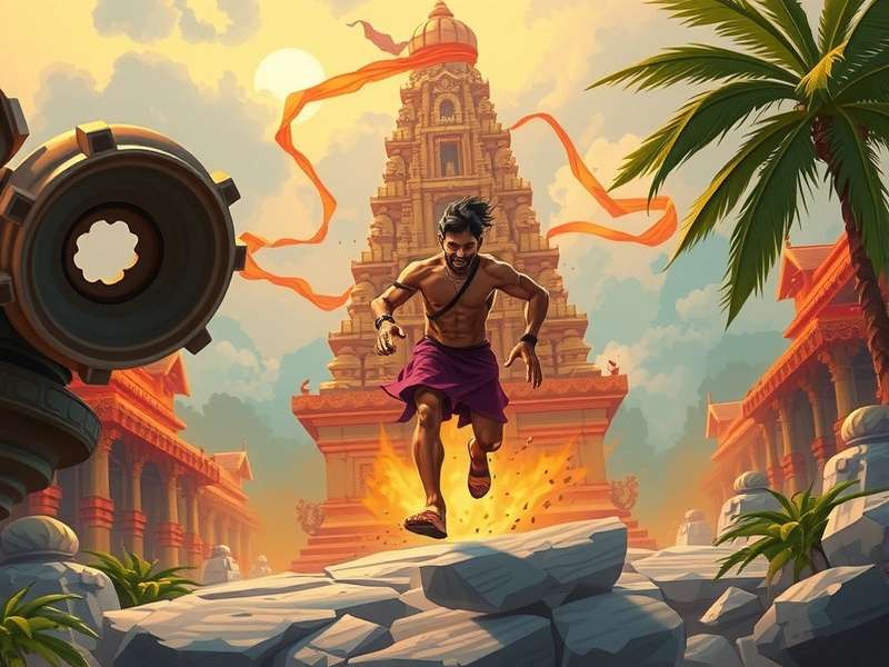 Temple Run Monster Running Gameplay Screenshot