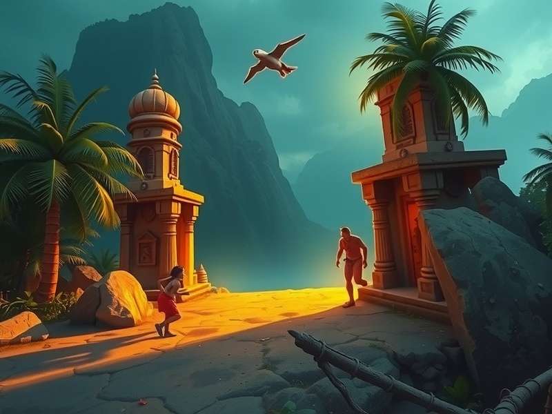 Temple Run Macaco Branco गेमप्ले