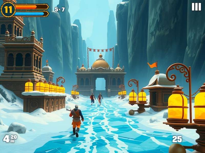 Temple Run Ice Gameplay